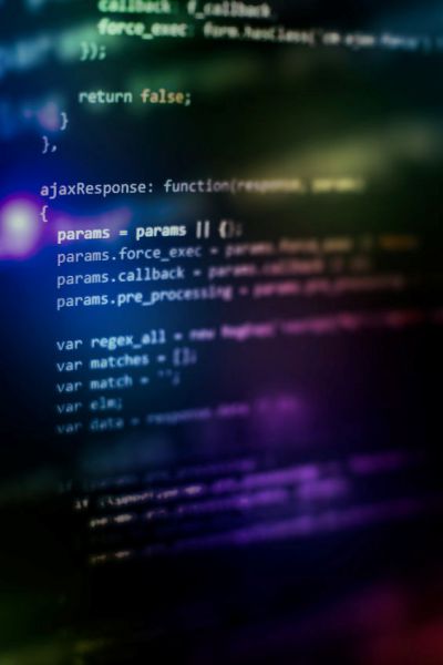 Close up of code on a computer screen - Website Development | HarrisWeb Creative